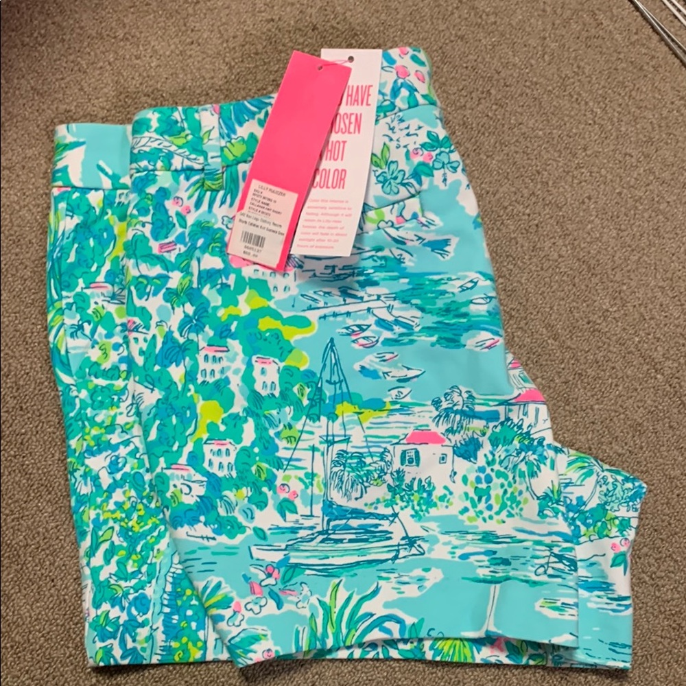 Colorful Tropical Print Shorts